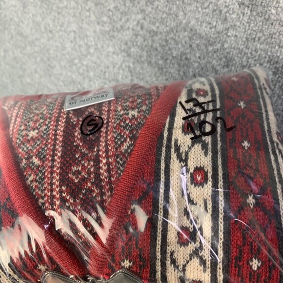 Vintage ODA Of Norway Wool Fair Isle Cardigan Sweater Metal Clasp S - Picture 14 of 14